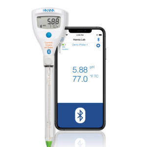 HALO2藍牙防水乳霜pH測試筆 HI9810432 - 專為化妝乳霜pH值測量設計